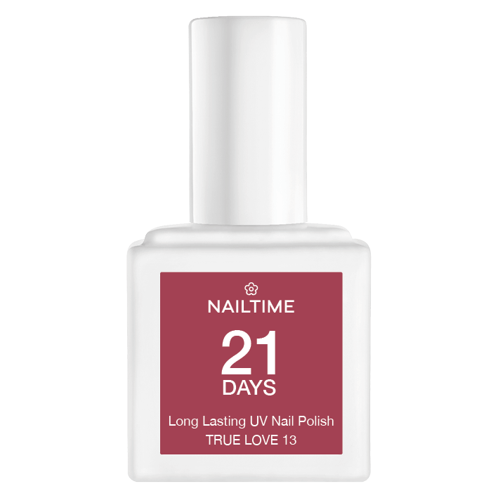 21 DAYS UV Nagellack TRUE LOVE No.13 in 8ml Flasche für perfekte Nägel mit bis zu 3 Wochen Haltbarkeit.