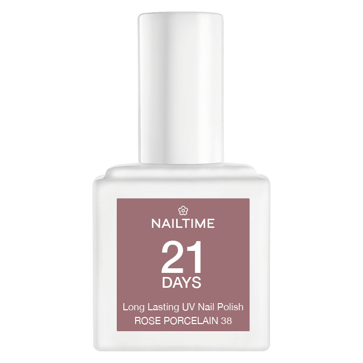 21 DAYS UV Nagellack Nr.38 in Rosé Porzellan, 8ml; vegan, tierversuchsfrei, lange Haltbarkeit, perfekte Nägel.