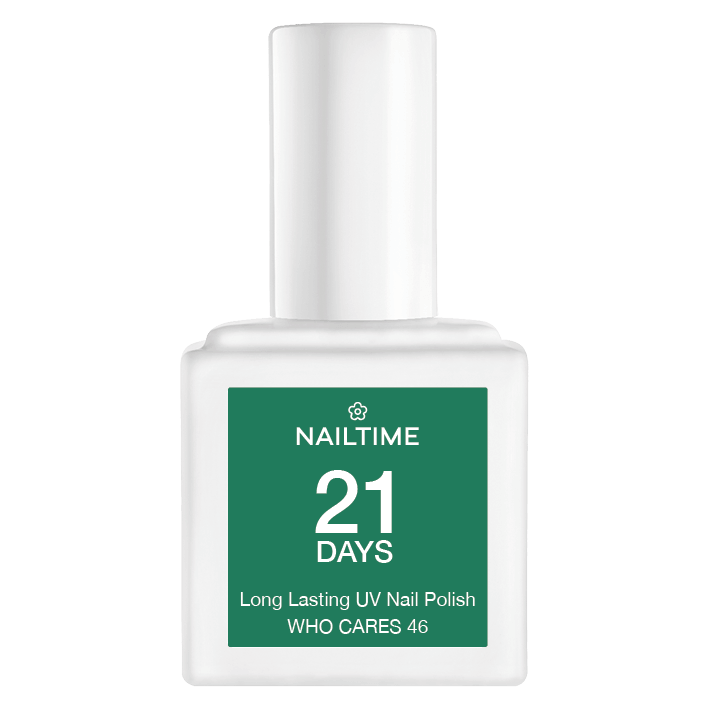 21 DAYS UV Nagellack in klarem Grün No.46, perfekter Glanz, bis zu 3 Wochen Haltbarkeit, vegan und tierversuchsfrei.