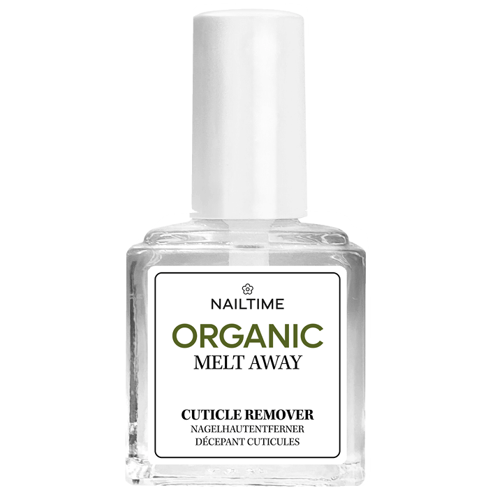 Organic 🌿 Melt Away Cuticle Remover 💅 8ml for gentle 🕊️ hand & nail care ✨, free from allergens 🚫 and microplastics 🌊.