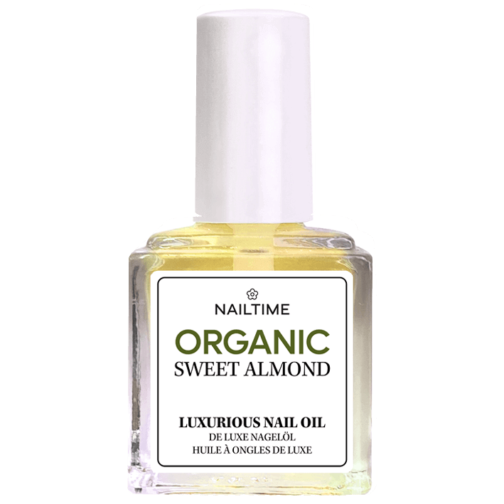 Organic 🌿 Sweet Almond Nail Oil 💅 8ml, luxurious hand & nail care for nourishment and hydration.