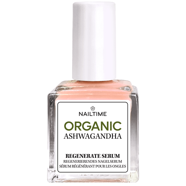 💧 Organic Ashwagandha Regenerate Serum for 🌿 hand & nail care, revitalizing brittle nails, rich in active ingredients.