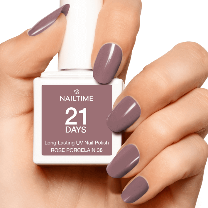 21 DAYS UV Nagellack in Rose Porcelaine No.38, perfekte Nägel mit bis zu 3 Wochen Haltbarkeit, vegan und tierversuchsfrei.