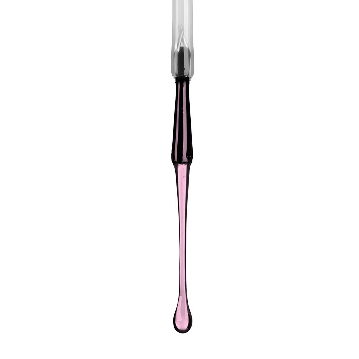 DUPLEX Nail Grow Serum applicator with pink serum drop, containing natural, vegan ingredients for nail care.