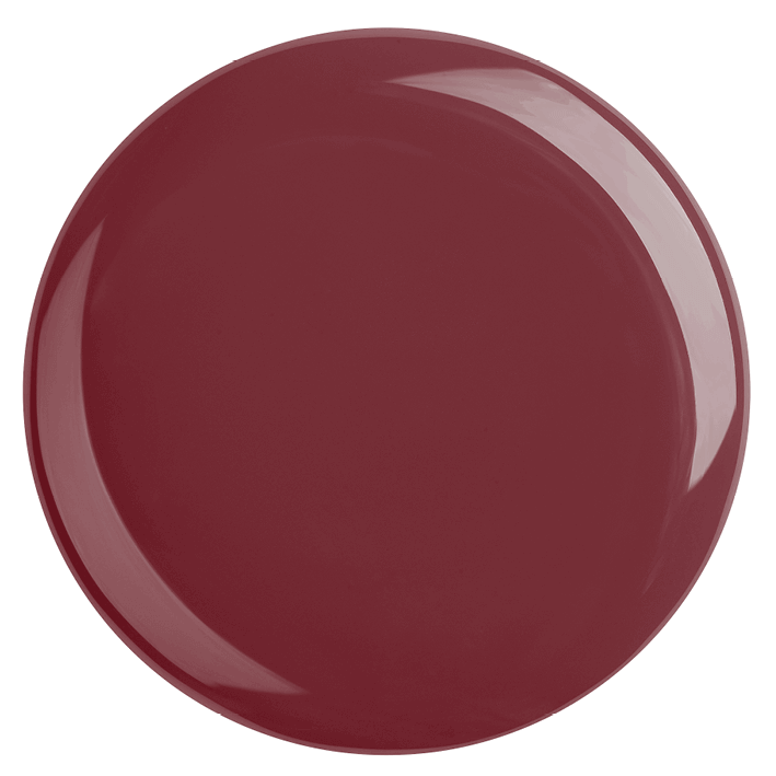DUPLEX NAIL POLISH No.01 in deep Bordeaux red, vegan and plant-based formula, dries in 90 seconds.