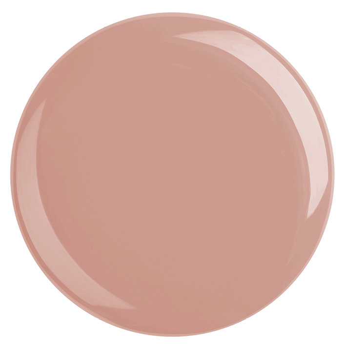 DUPLEX NAIL POLISH No.34 in Touch of Powder, a nude-rose vegan and plant-based UV nail polish.
