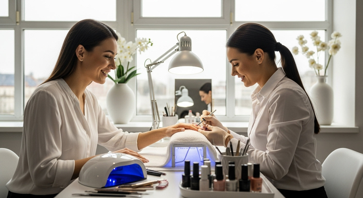 UV-Nagellack Anwendung Menschen