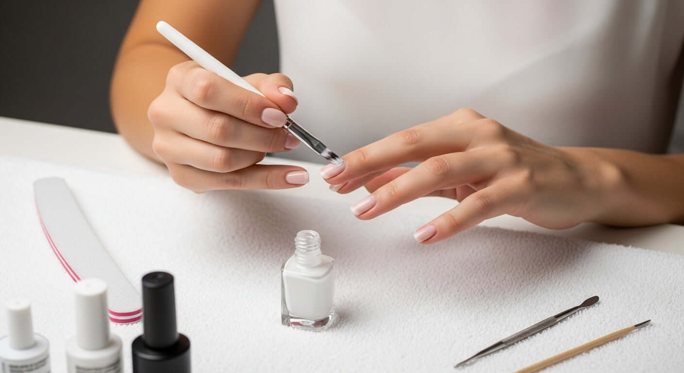 Nagellackfarben auswählen Anleitung: Der perfekte Farbton für jeden Anlass - Anwendung von UV Nagellack.