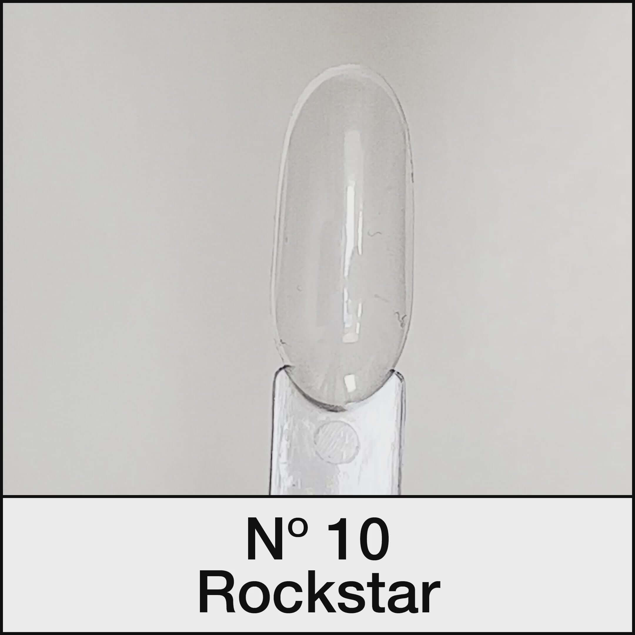 21 DAYS UV Nagellack No.10 Rock Star, transparent mit intensiver Glanz, perfekte Nägel mit bis zu 3 Wochen Haltbarkeit.