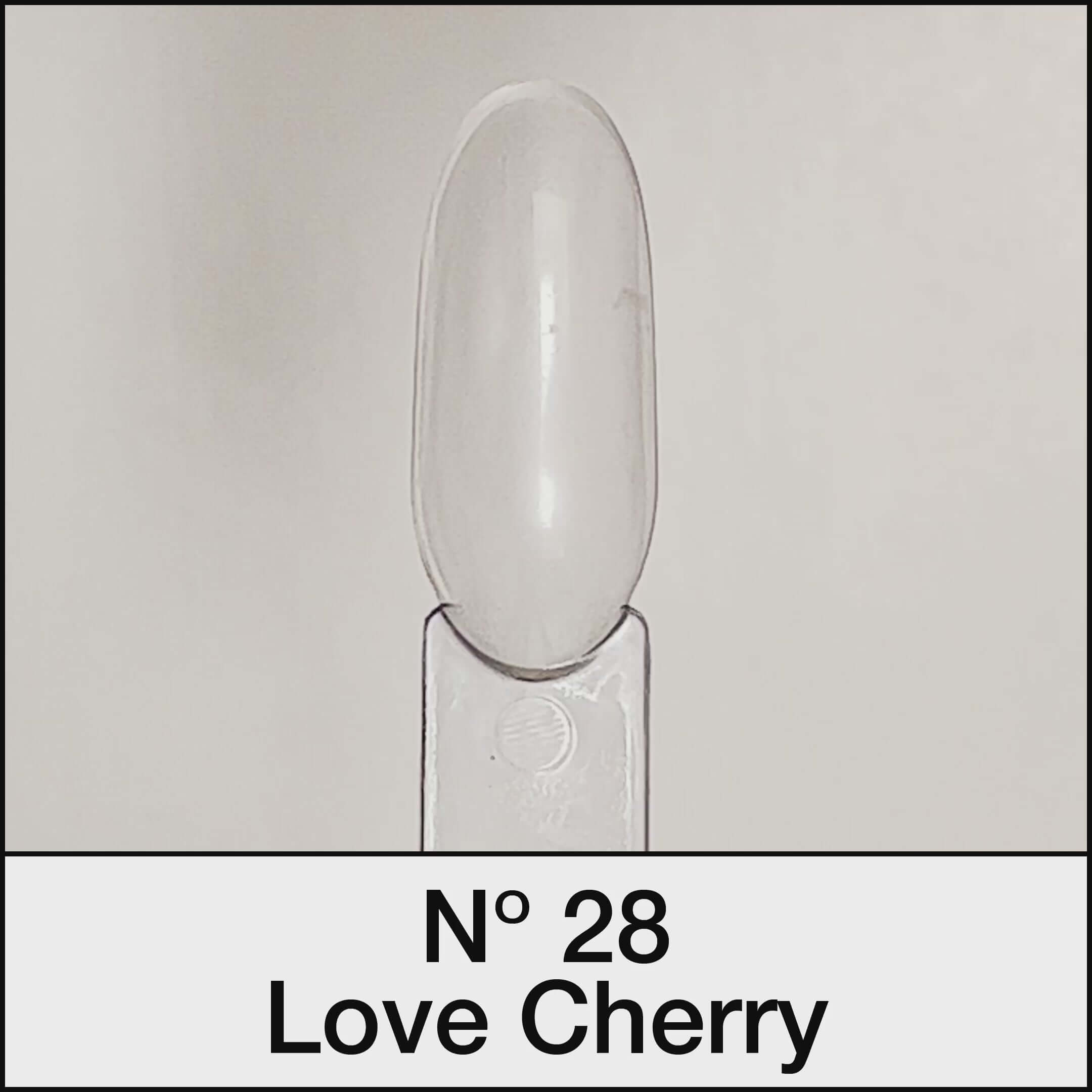 21 DAYS UV Nagellack No.28 Love Cherry, strahlendes Orange, perfekte Nägel mit bis zu 3 Wochen Haltbarkeit.