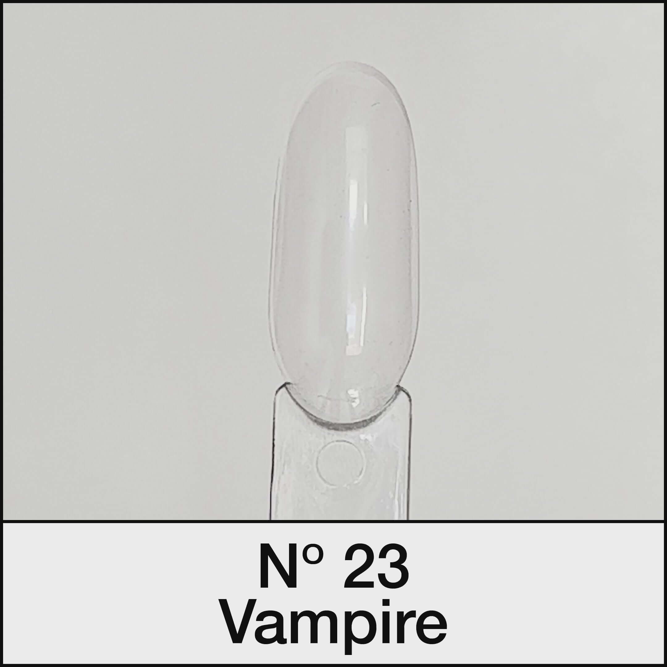 21 DAYS UV Nagellack No. 23 Vampire in warmem Grau-Violett für perfekte Nägel mit 3 Wochen Haltbarkeit.
