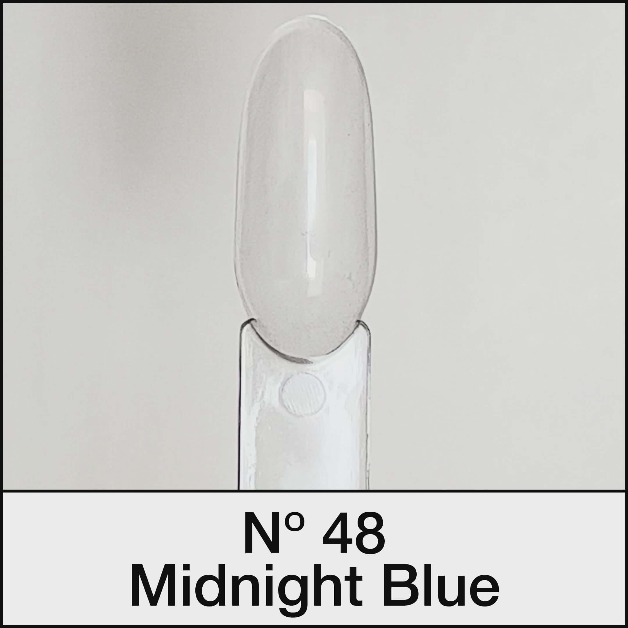 21 DAYS UV Nagellack No.48 Midnight Blue, kraftvolles dunkles Lila mit rot, vegan & tierversuchsfrei.
