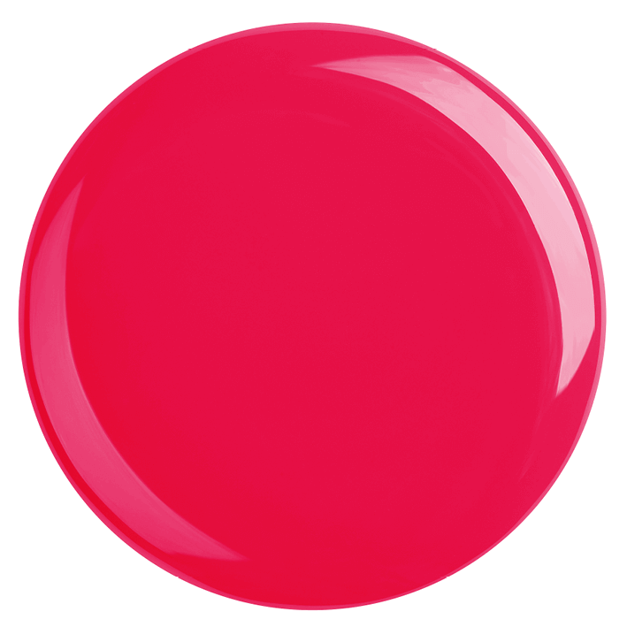 DUPLEX NAIL POLISH No.16 - Fifth Avenue, vegan strawberry red with orange undertones, plant-based and UV-drying.