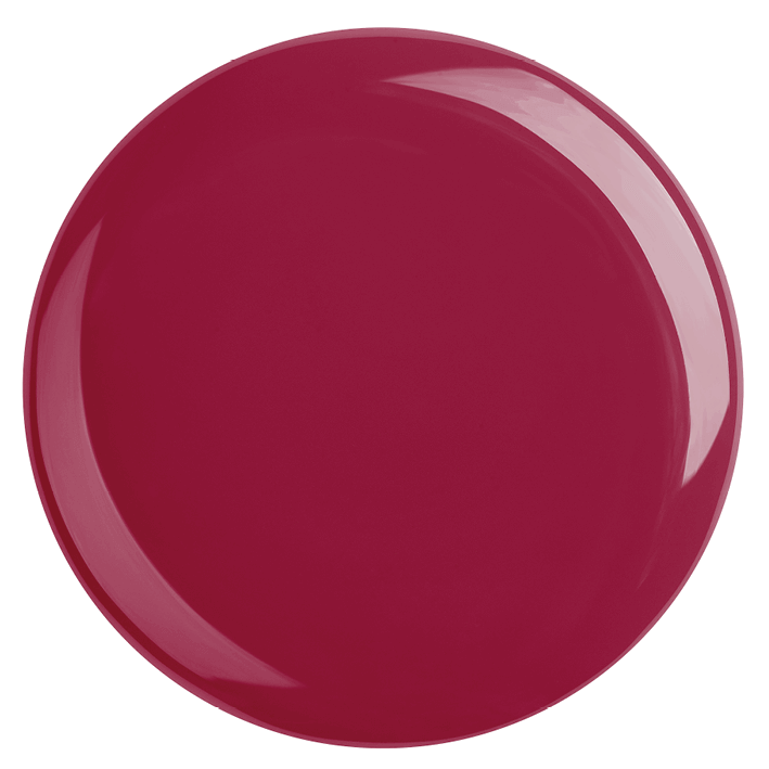 DUPLEX NAIL POLISH No.02 in vibrant berry red shade with pearl effect, vegan and plant-based.