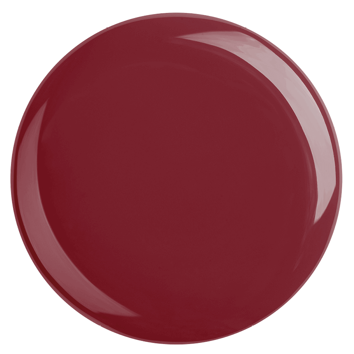 DUPLEX No.03 Queen of Heart deep wine red UV plant-based vegan nail polish in a glossy finish