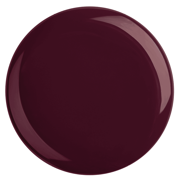 DUPLEX NAIL POLISH No.23 - Rouge Noire, deep dark Bordeaux-red shade, vegan and plant-based formula.