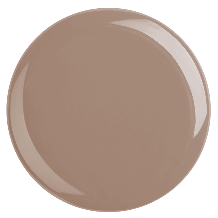 DUPLEX NAIL POLISH No.35 in Nude Passion, a vegan, plant-based, and halal nail polish with a subtle nude-brown shade.