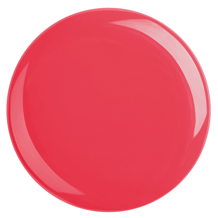 DUPLEX NAIL POLISH No.44 Back Stage - Bright coral red vegan nail polish, dries in 90 seconds, lasts 3x longer.