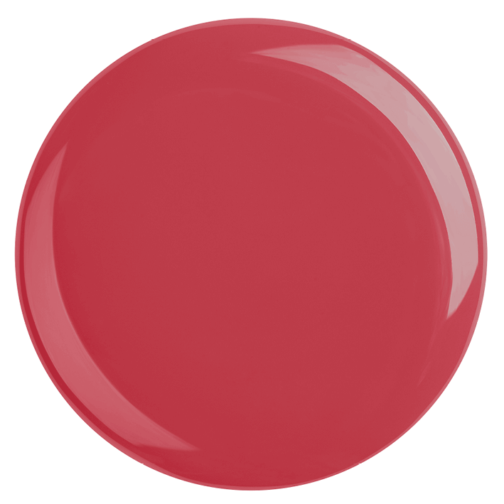 DUPLEX NAIL POLISH No.45 Mystique in a bold berry red shade, plant-based and vegan, drying under LED in 60 seconds.
