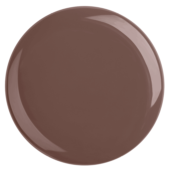 DUPLEX UV BIO Nagellack No.48 in Chocolate Cake, ein schokoladenbraunes, veganer, pflanzenbasierter Nagellack.