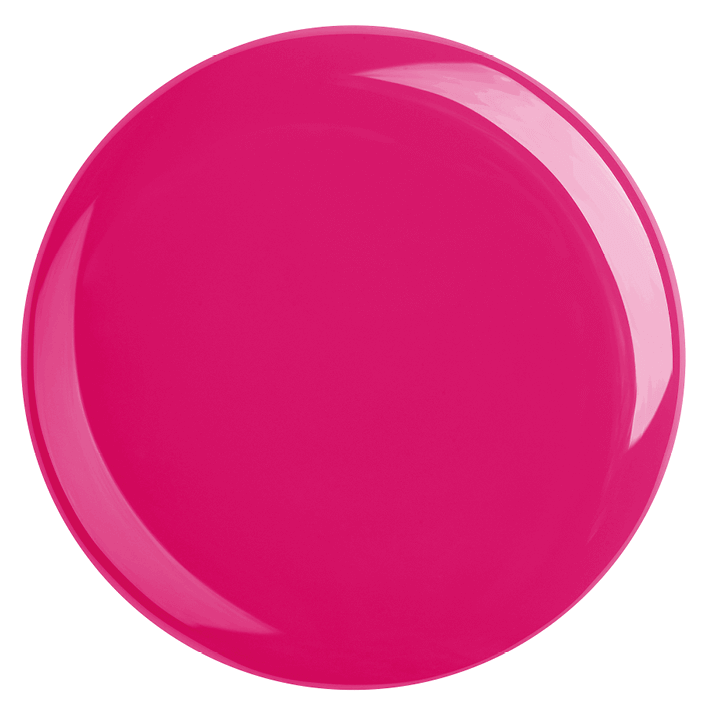 DUPLEX NAIL POLISH No.57 in vibrant magenta red shade, designed to dry quickly and last longer than traditional polishes.