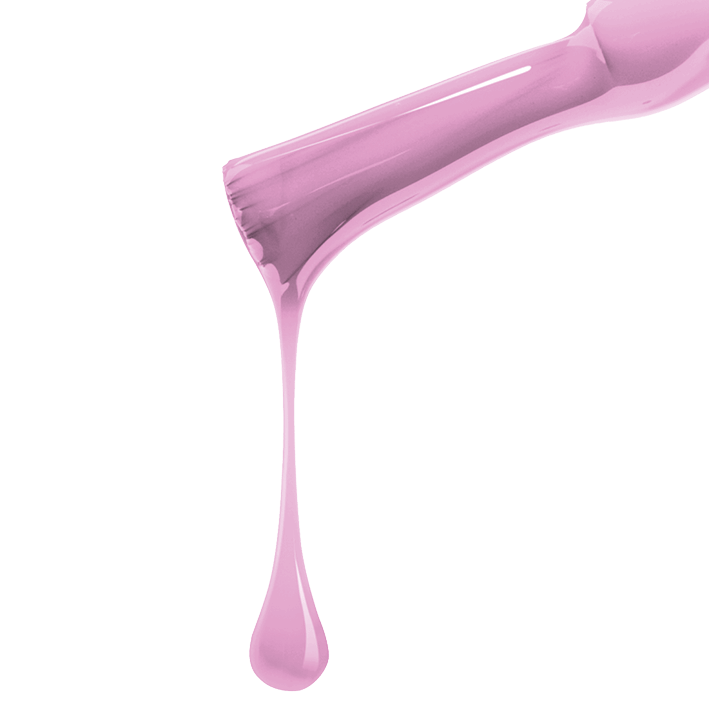 DUPLEX UV BIO Nagellack No.62 - Love & Roses in a vibrant baby pink color, showcasing its smooth consistency.