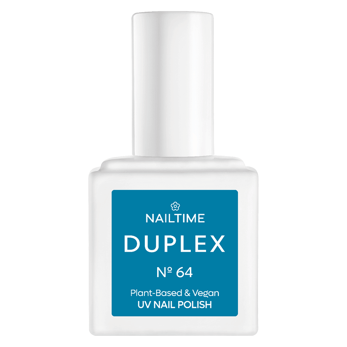DUPLEX NAIL POLISH No.64 - Mint Candy, vegan UV nail polish, dries in 90 seconds with plant-based ingredients.