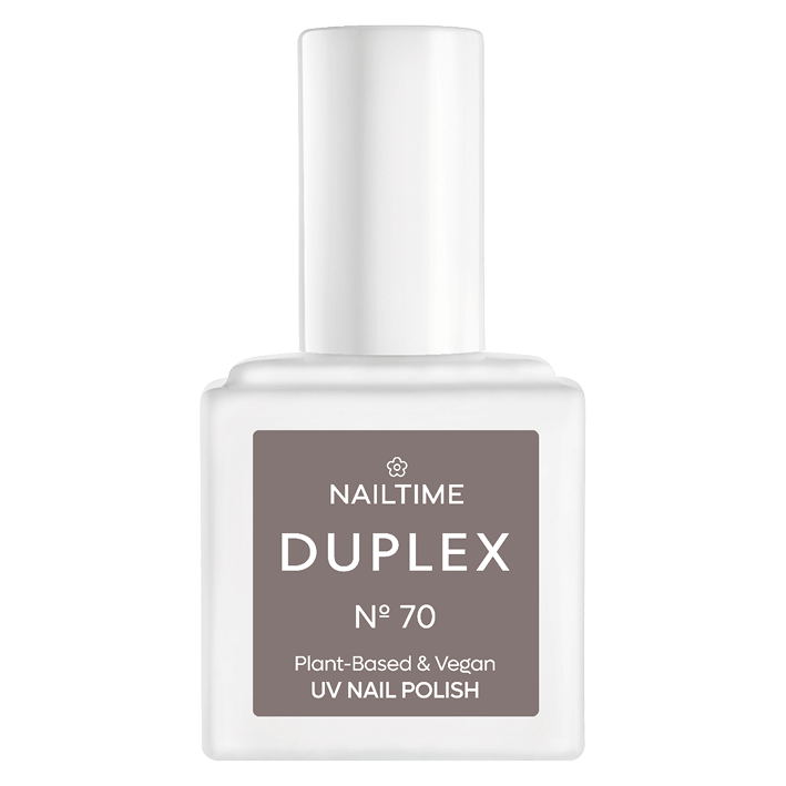 DUPLEX No.70 Stone Washed UV Nail Polish, plant-based, vegan, dries in 60 seconds, long-lasting.