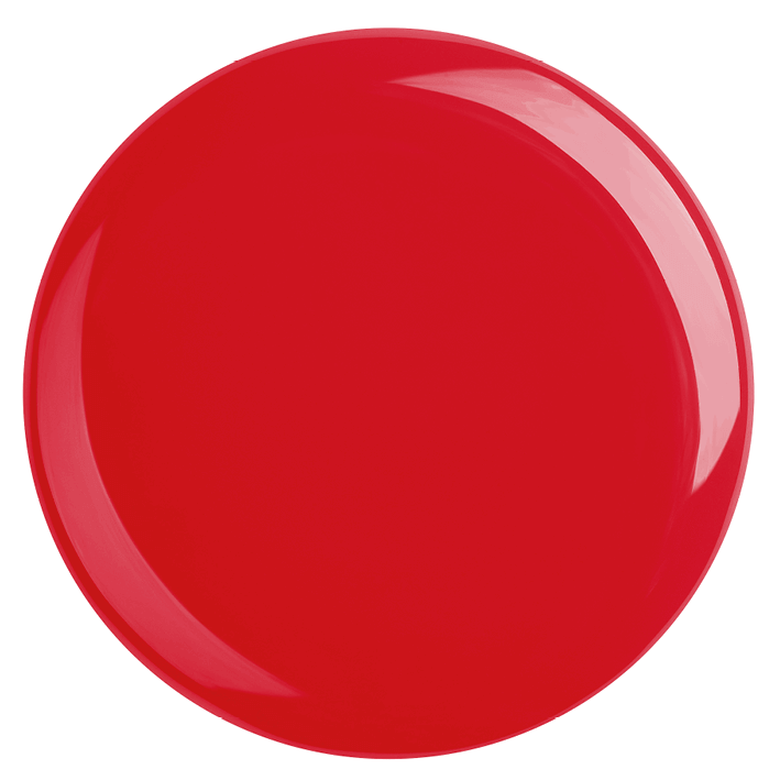 DUPLEX NAIL POLISH No.05 - Be Happy, bright orange-red, vegan and plant-based nail polish, dries in 90 seconds.