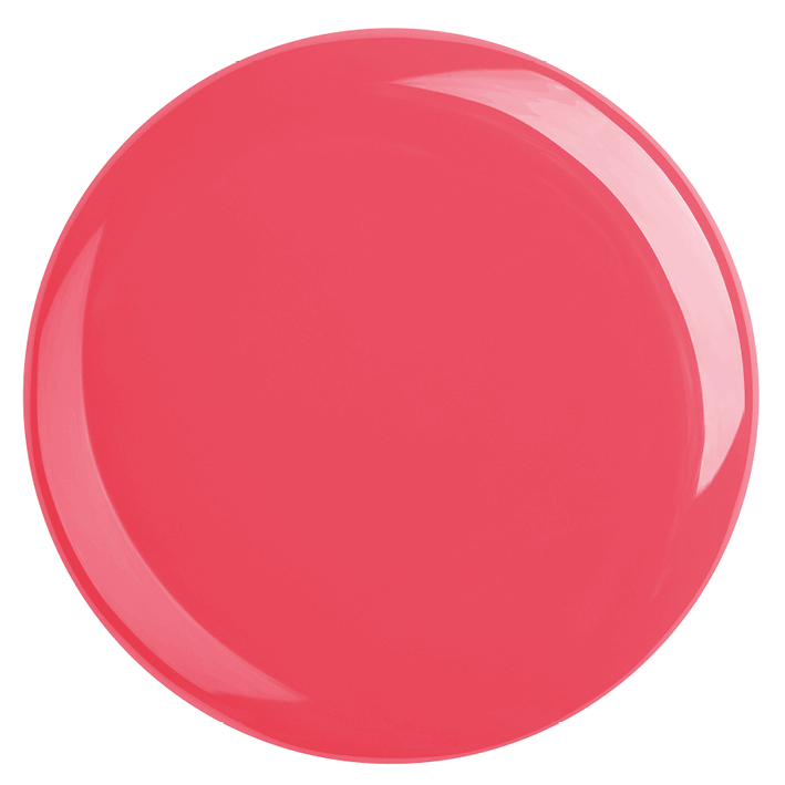 DUPLEX NAIL POLISH No.11 in Hollywood Red - vibrant coral shade, vegan, quick-drying UV formula.