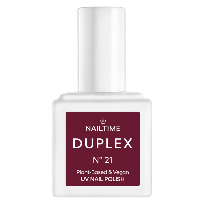 DUPLEX Nail Polish No.21 - Miracle, vegan, plant-based formula, dries in 60 seconds, long-lasting color.