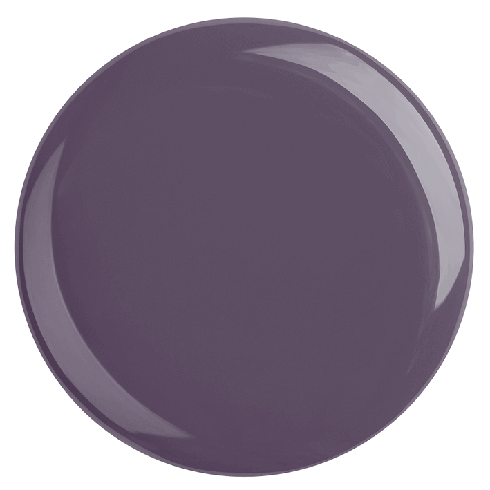 DUPLEX NAIL POLISH No.49 - Harmony, a dark plum violet shade with a glossy finish.