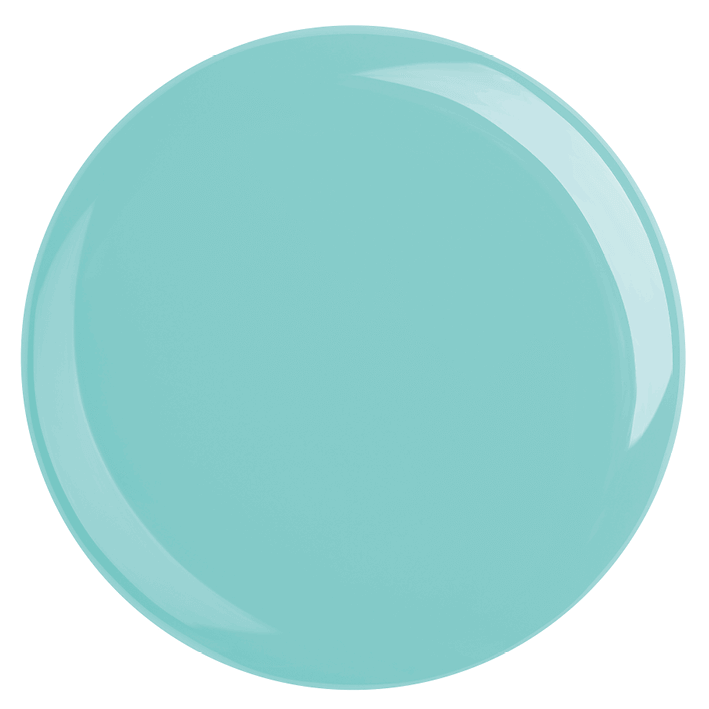 DUPLEX Nail Polish No.66 in vibrant mint green color, plant-based and vegan formula.