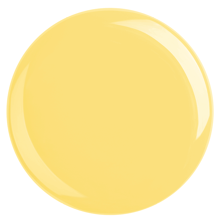 DUPLEX Nail Polish No.67 Zen Garden in bright pastel yellow, vegan, plant-based, dries in 60 seconds, 3x longer wear.